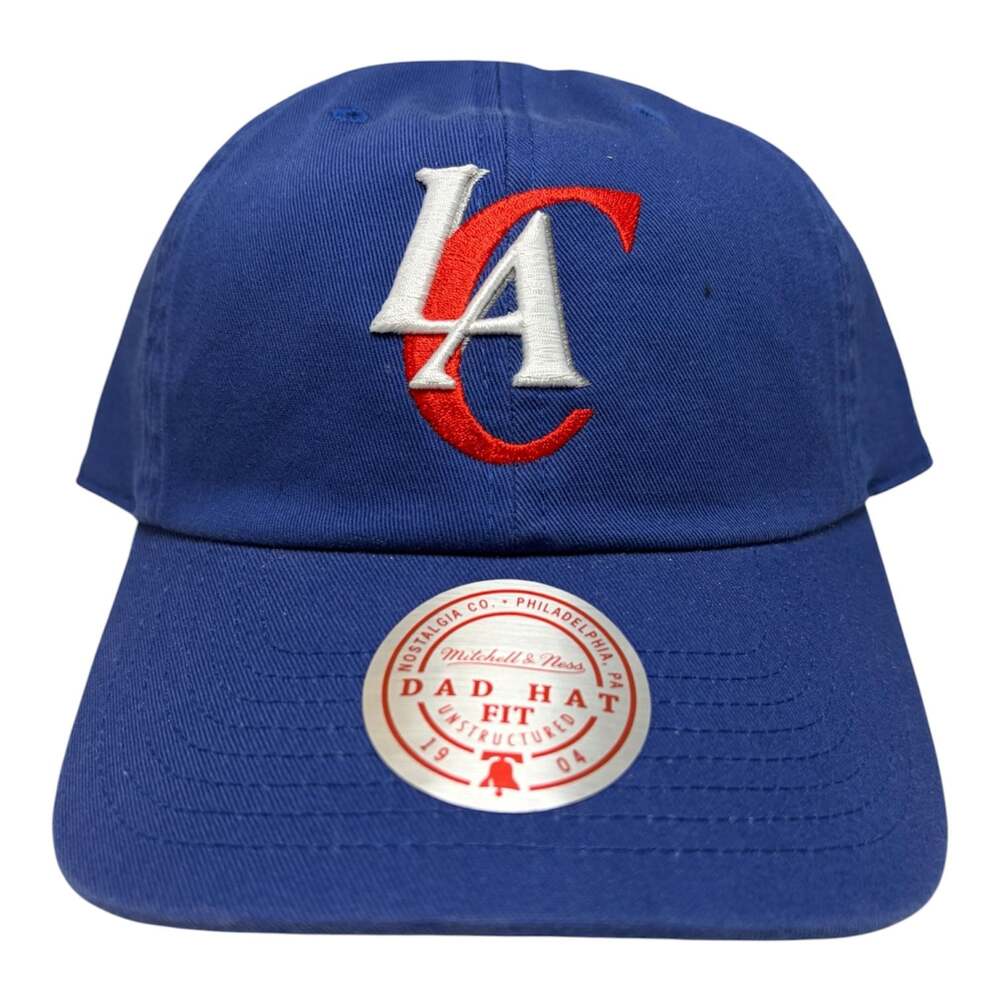 Mitchell & Ness Los Angeles Clippers Hardwood Classics Dad Hat Unstructured Adju